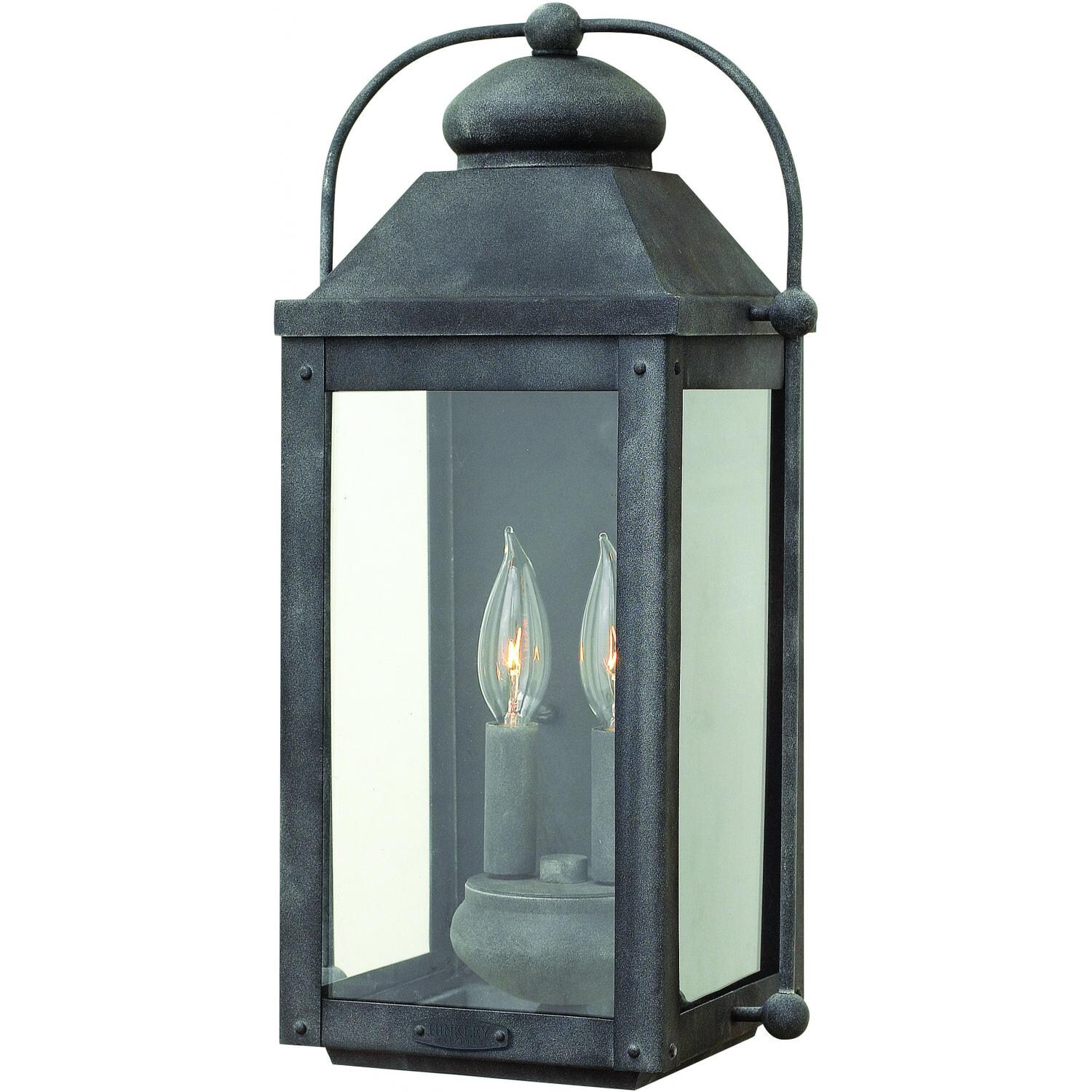 Hinkley Lighting Anchorage 1854DZ 60W Two Light Outdoor Wall Lantern - Aged Zinc thumbnail