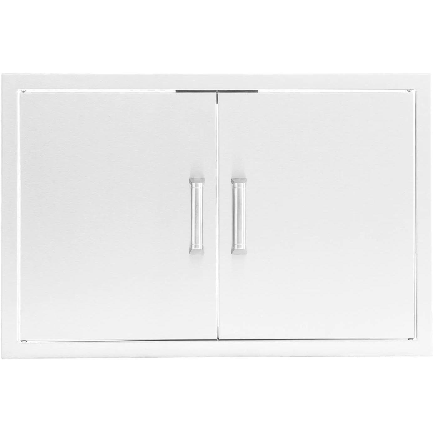 BBQGuys Signature 32 Inch Stainless Steel Double Access Door - Contempo