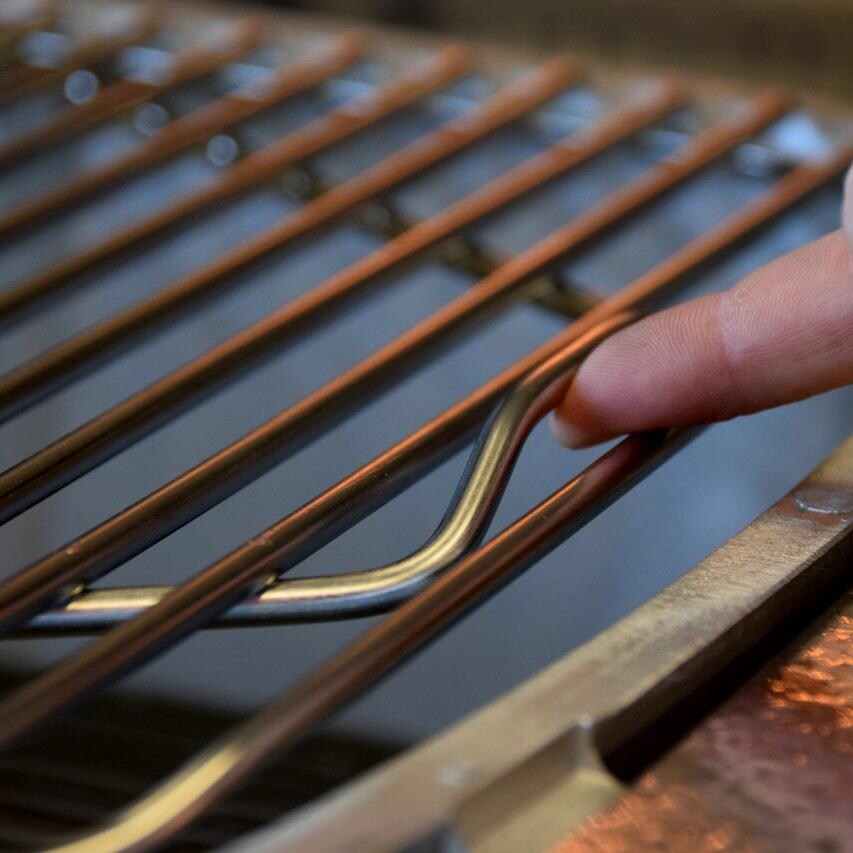 Portable Kitchen Stainless Steel Replacement Hinged Cooking Grid - Front Tab thumbnail