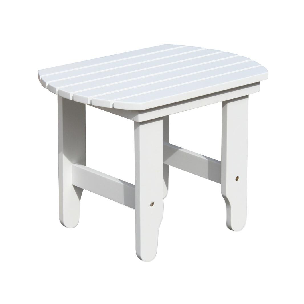 24 X 17 Inch Rectangular Acacia Patio End Table By Douglas Nance thumbnail