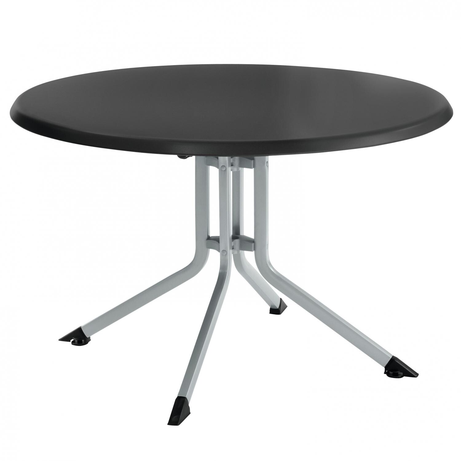 KETTLER Kettalux Plus 46 Inch Round Aluminum Patio Dining Table With ...