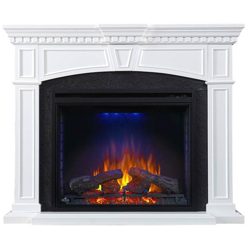 Napoleon NEFP33-2014W 55-Inch Taylor Electric Fireplace Mantel Package - White - Blue Night Light thumbnail