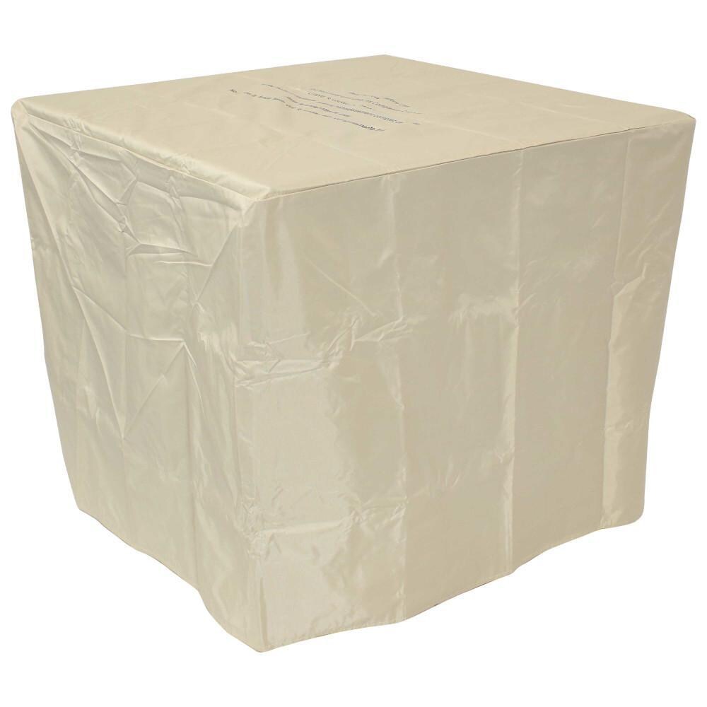 Ultimate Patio 28-Inch Square Propane Gas Fire Pit w/ Brown Rafa Fabric - Cover thumbnail