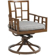 Ocean Club Resort Cast Aluminum Patio Swivel Rocker Dining Arm Chair W/ Sunbrella Fabric By Tommy Bahama