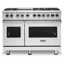 Viking Professional 5 Series 48-Inch 6-Burner Dual Fuel Natural Gas Self Cleaning Range With Griddle - Stainless Steel - VDR5486GSS image