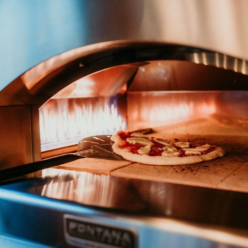 Fontana Forni FTFIR-H-A + FTCART-L Firenze Hybrid Pizza Oven on Cart - Anthracite - Cooking - Detail thumbnail