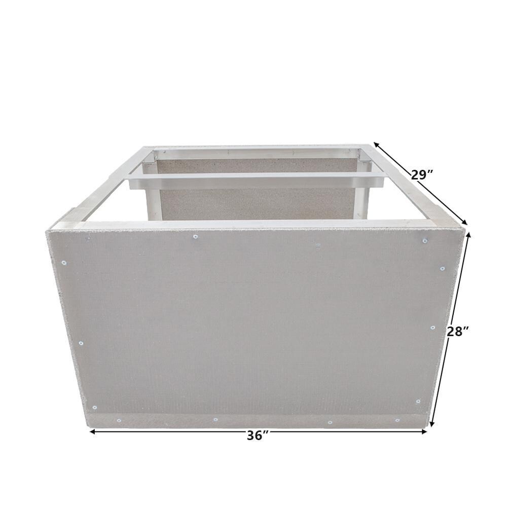 Power Burner 36W X 28H Easy Outdoor Kitchen Frame Kit With