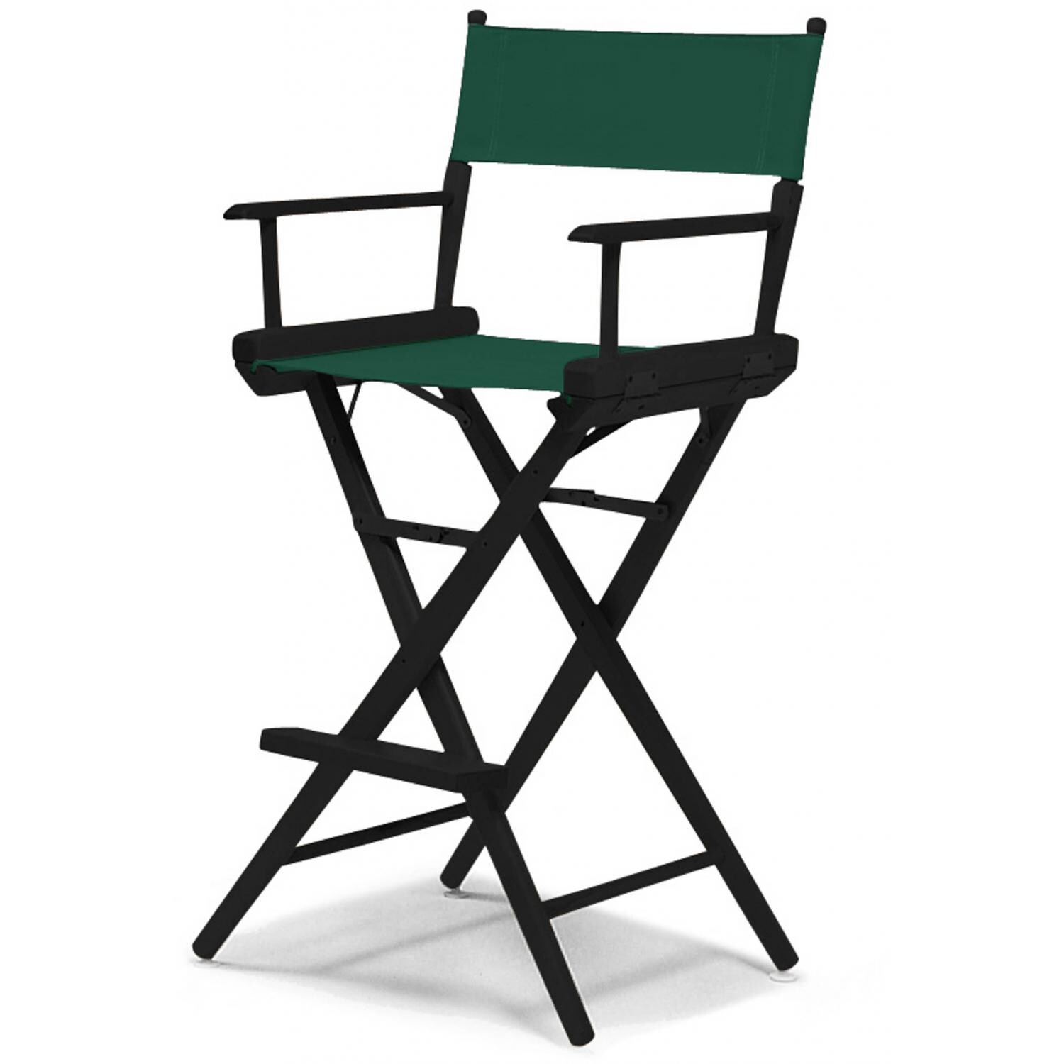 World Famous Bar Height Director Chair By Telescope Casual - Black/Forest Green