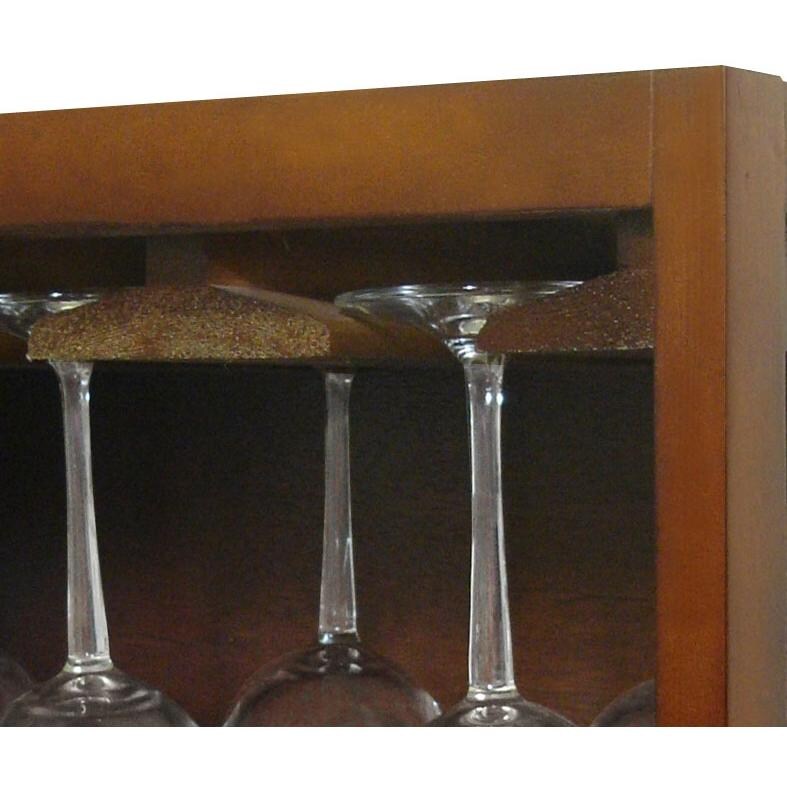 Vinotemp EP-STACK12G Stackable Wood Wineglass Rack Holder Detail
