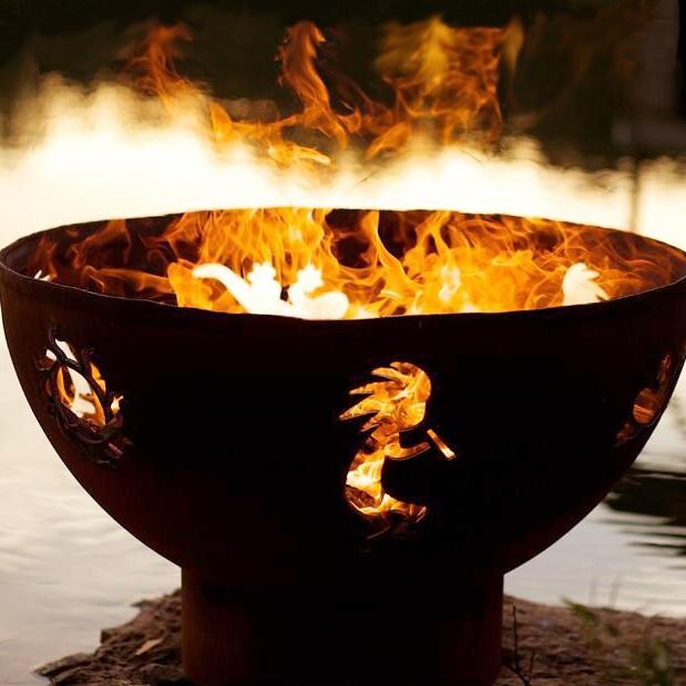 Fire Pit Art Kokopelli 36-Inch Wood Burning Fire Pit thumbnail