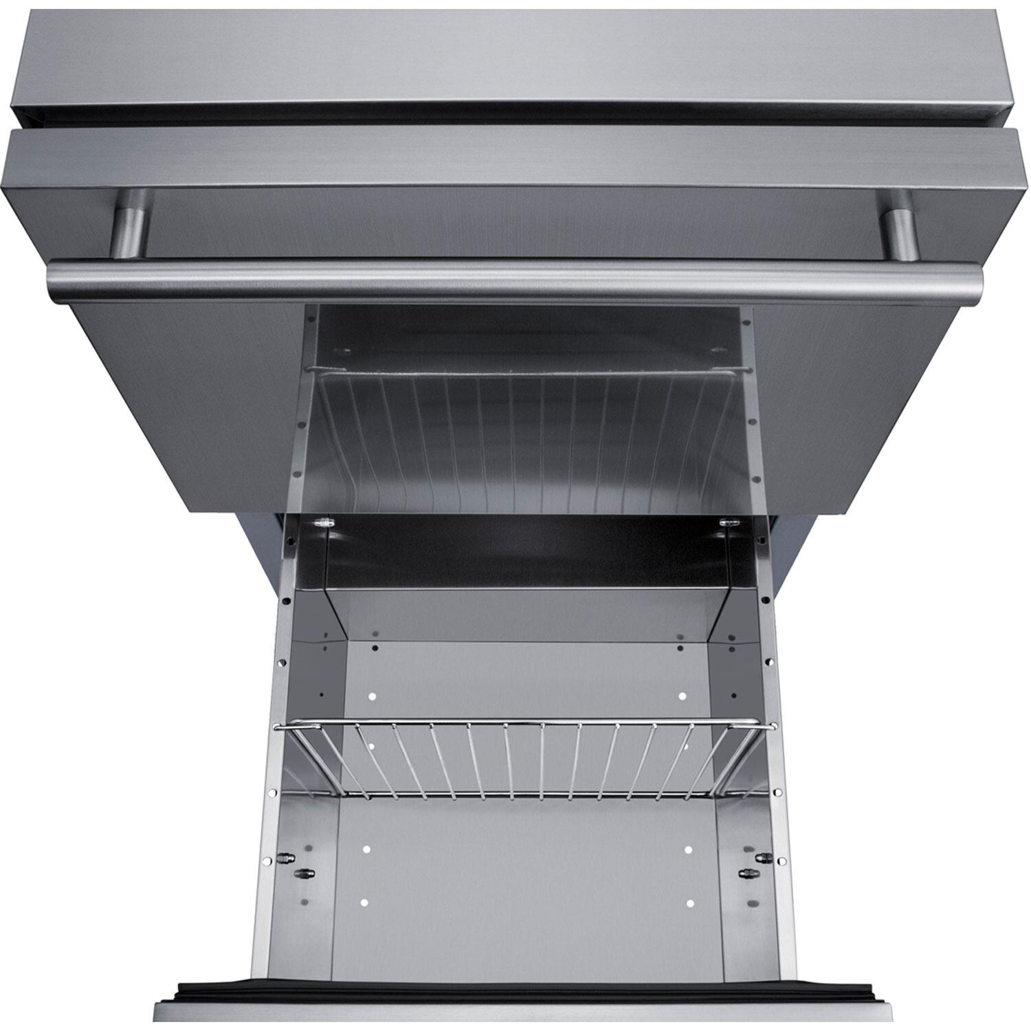 Summit SPR182DOSH34 18-Inch 2-Drawer Refrigerator - Top View of Opened Drawer thumbnail