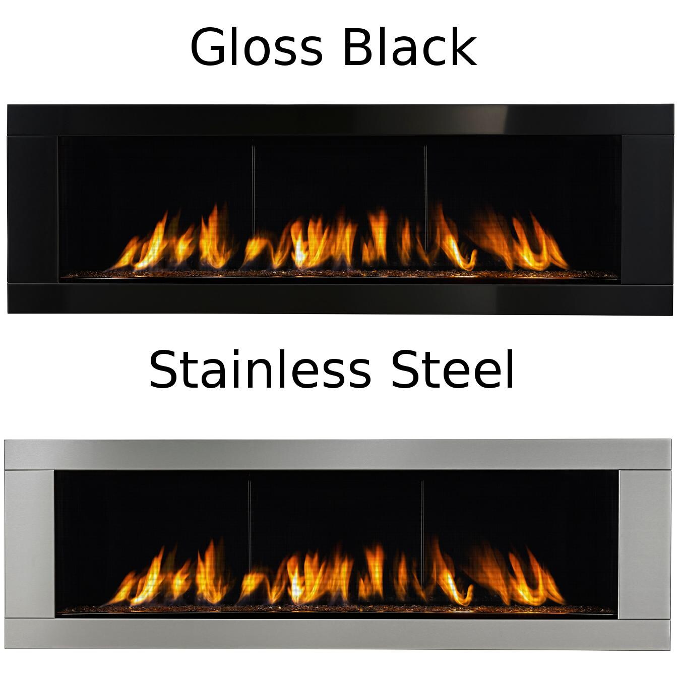Napoleon Linear 62-Inch Built-In Direct Vent Propane Gas Fireplace W/ Electronic Ignition - Surround Options thumbnail