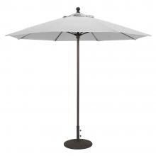 Galtech 9 Ft. Octagonal Aluminum Patio Market Umbrella W/ Push Lift - Antique Bronze Frame W/ Canvas Sunbrella image