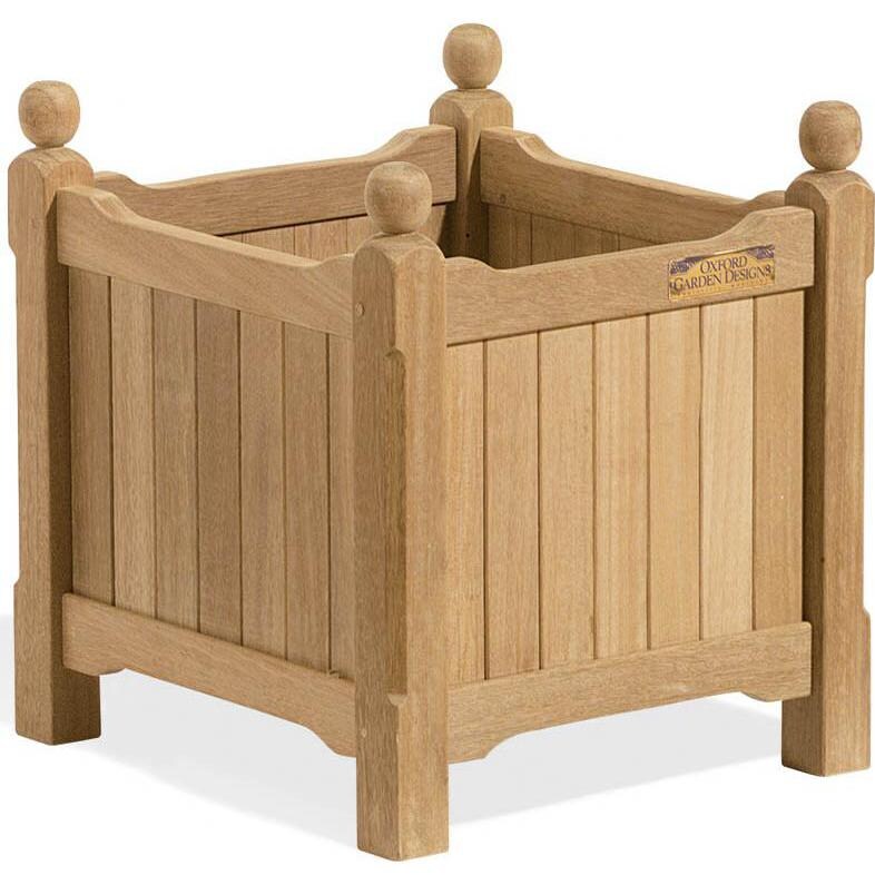 Natural Shorea 15-Inch Square Planter Box  thumbnail