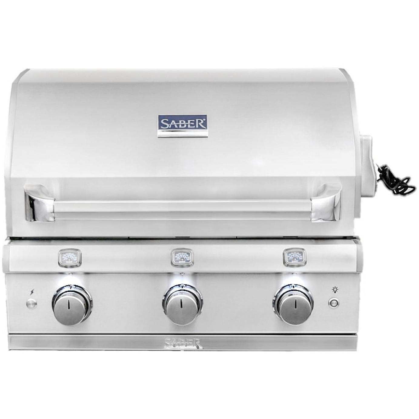 Saber Elite 1500 32-Inch 3-Burner Built-In Infrared Natural Gas Grill thumbnail