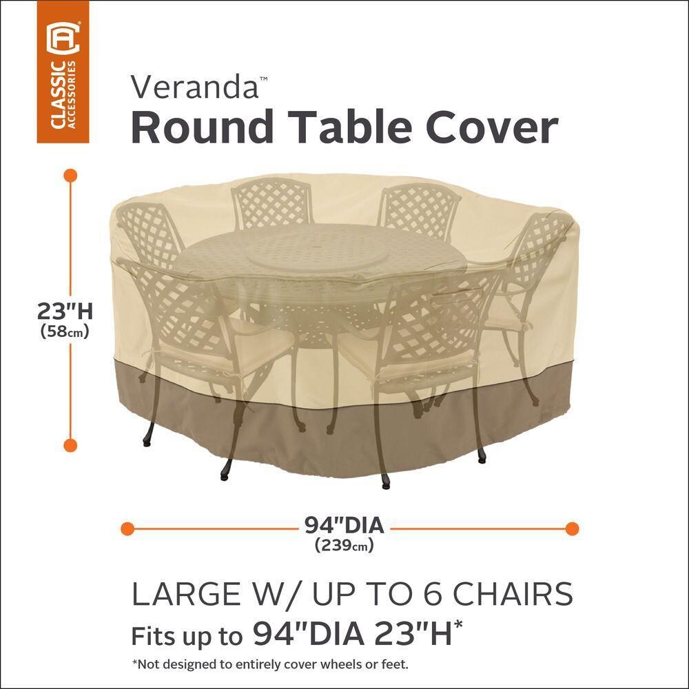 Veranda Patio Table And Chair Set Cover - Dimensions thumbnail