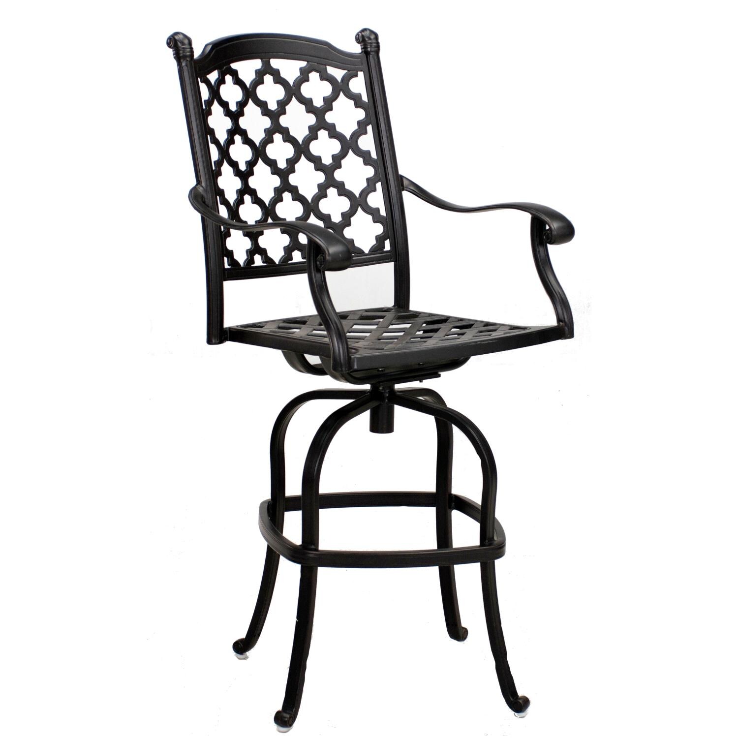 Darlee 201650-7-4 Madison Cast Aluminum Swivel Bar Stool - Frame thumbnail