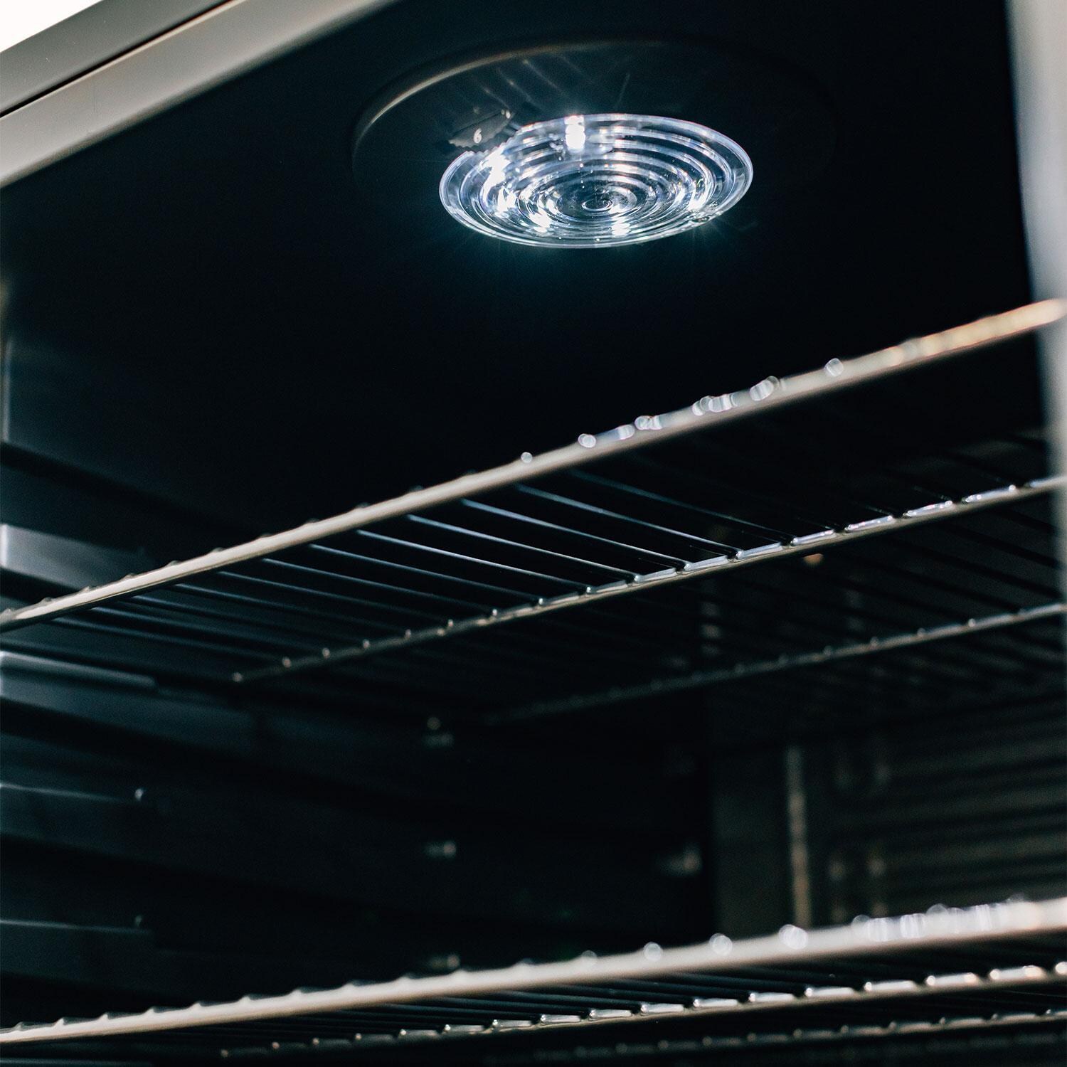 Summerset RFR-22D 22 Inch Right Hinge Deluxe Outdoor Approved Compact Refrigerator - Interior - Detail thumbnail