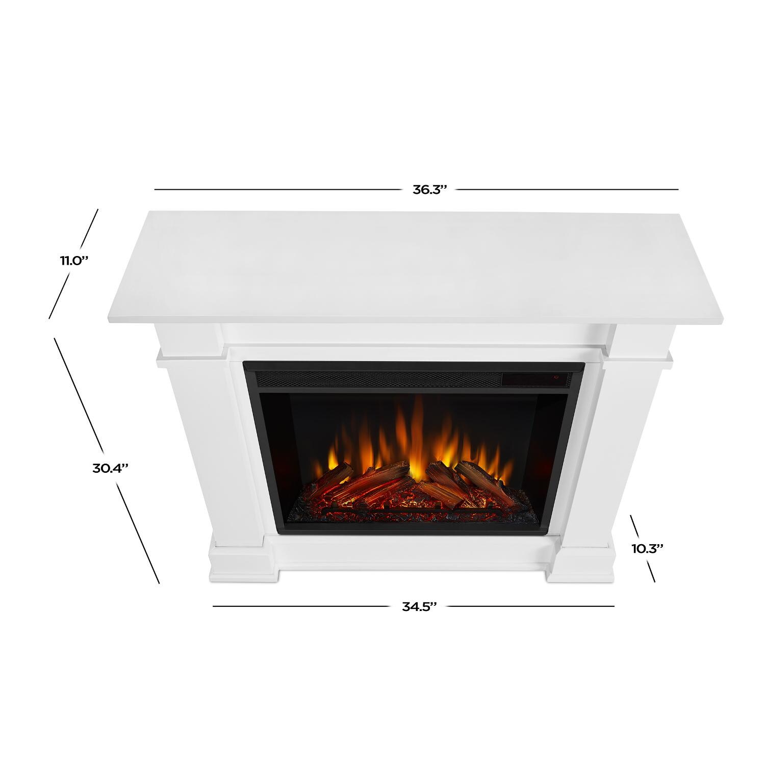 Real Flame 1220E-W Devin Petite 36-Inch Electric Fireplace With