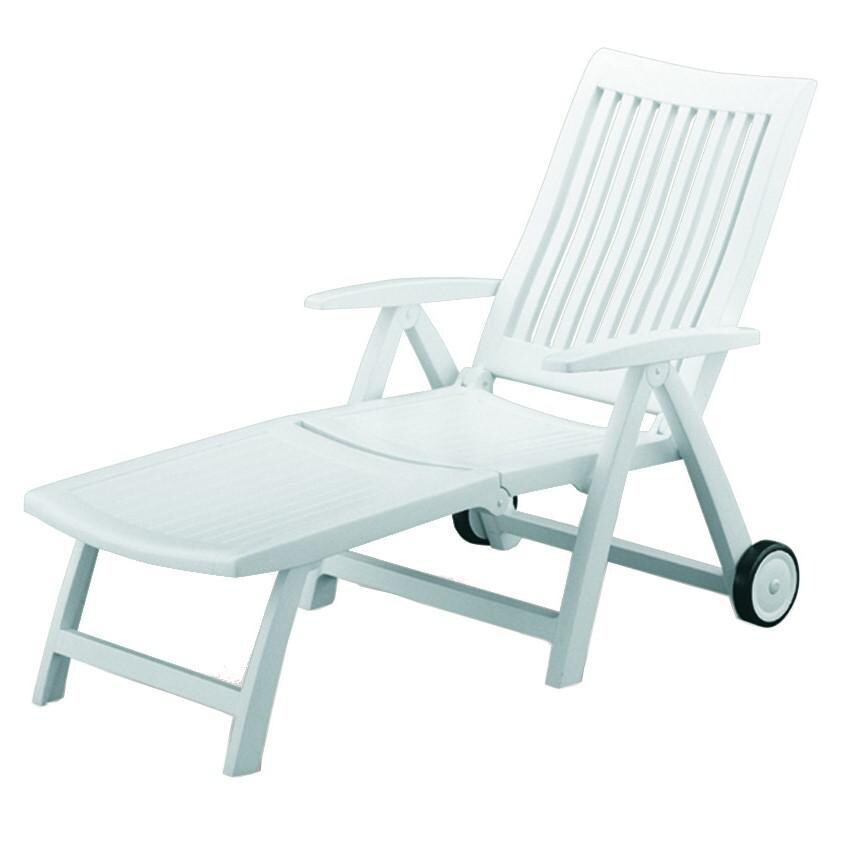 Roma Resin Chaise Lounge in White by KETTLER