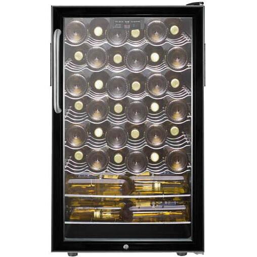 Summit 40 Bottle Built-In / Freestanding Commercial Wine Cellar / Cooler With Towel Bar Handle - SWC525LBI7TB - Stocked View thumbnail