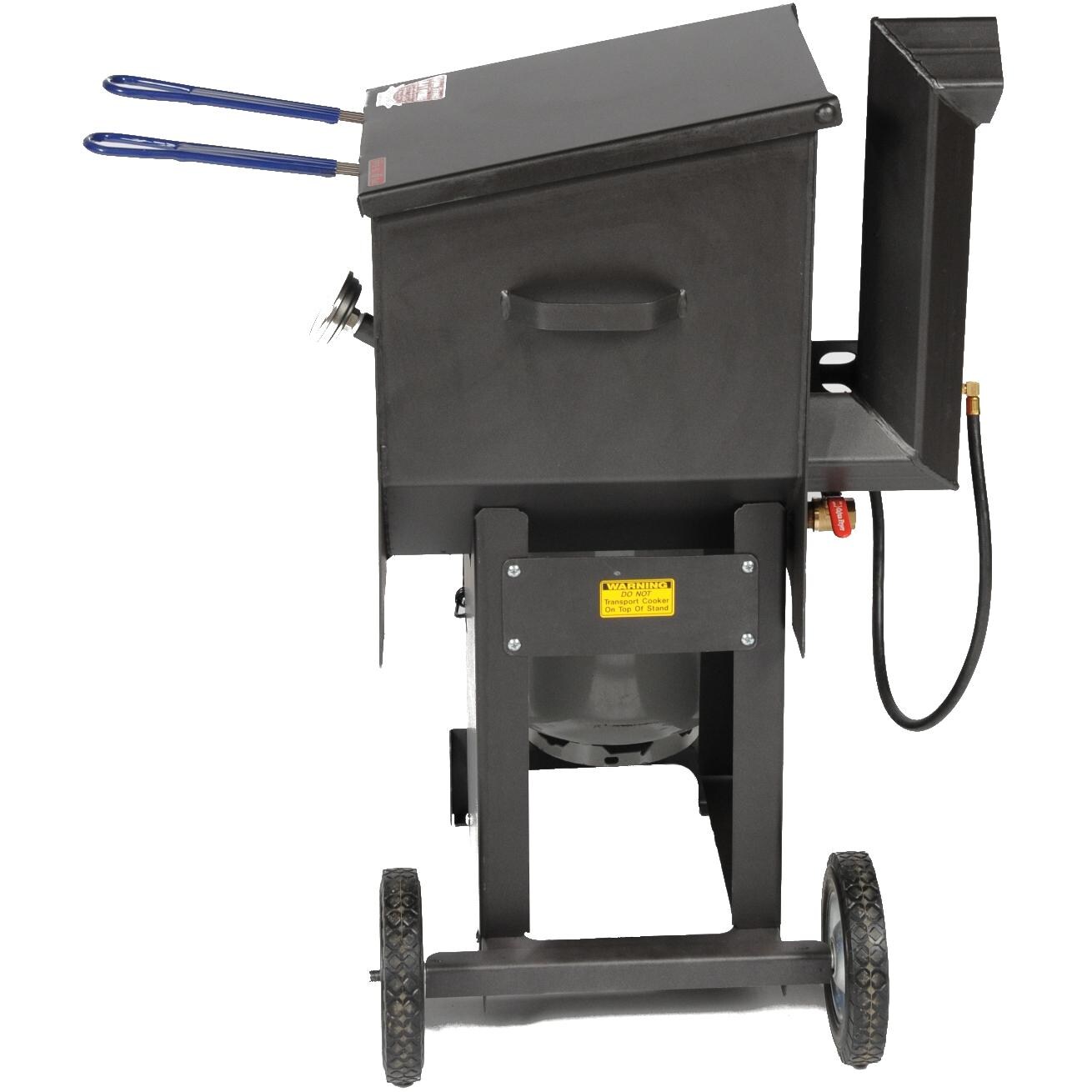 Cajun Fryer 6 Gallon Deep Fryer With Stand And 2 Baskets - Side View thumbnail