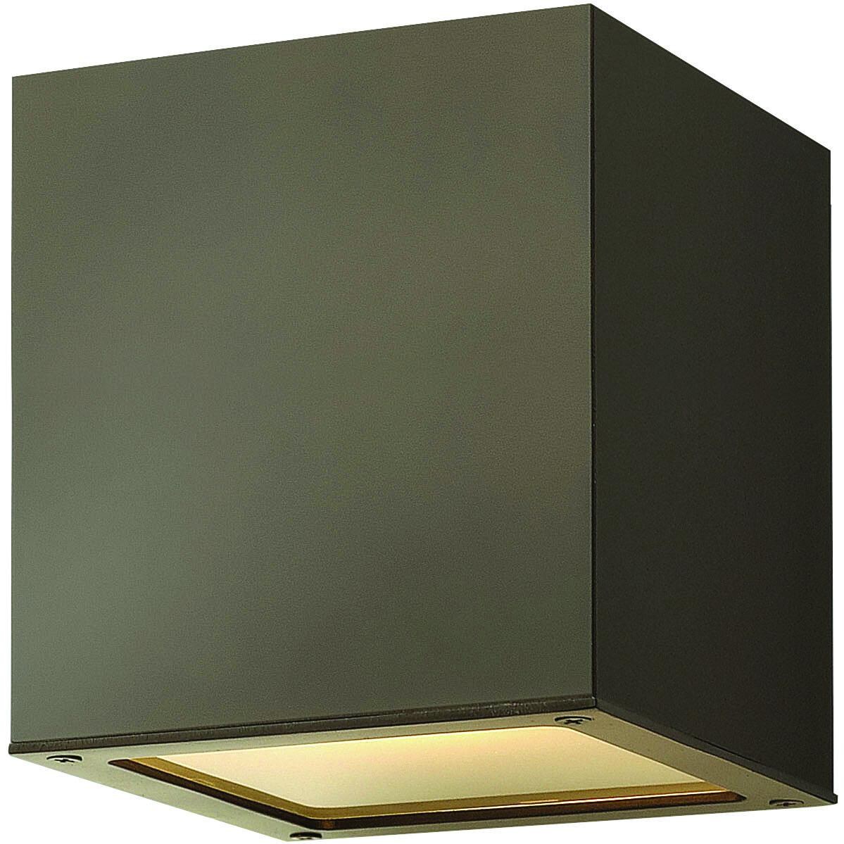 Hinkley Lighting Kube 1763BZ-LED 15W One Light LED Outdoor Ceiling Light - Bronze thumbnail