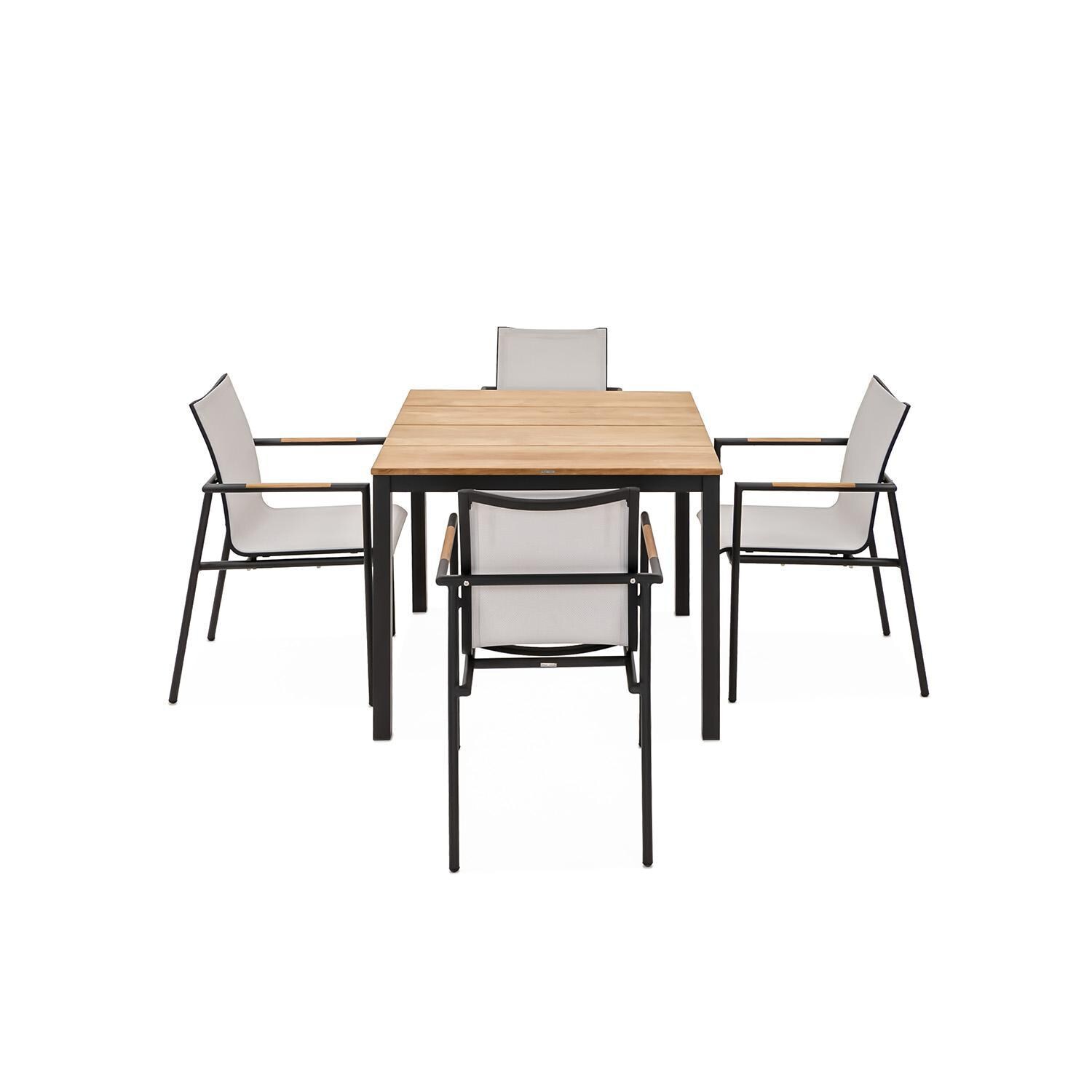 Paros/Barbados 40 Inch 5 Piece Dining Set By Teak + Table