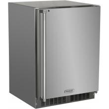Marvel 24-Inch Right Hinge Outdoor Rated Compact Refrigerator With Freezer - MO24RFS2RS