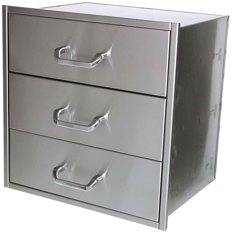 Solaire 21 Inch Triple Access Drawer - SOL-3D21S