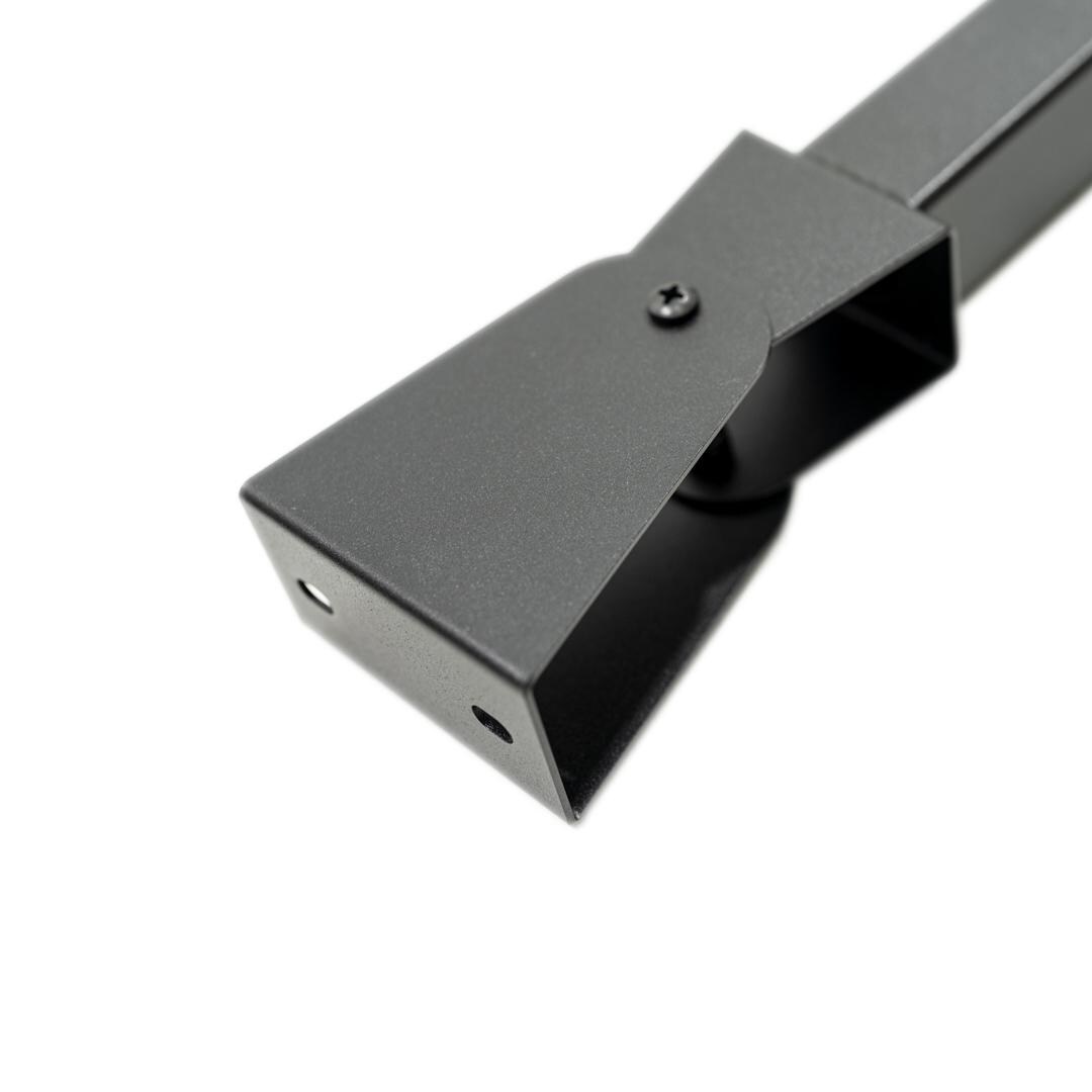 Infratech 13 1246BL Drop Pole Mount Assembly (Assembly Only - Heater Not Included) - Black - Mounting Bracket Detail thumbnail