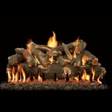 Grand Canyon 42-Inch Arizona Weathered Oak Vented Propane Log Set W/ 2 BRN Burner - Electronic On/Off Remote