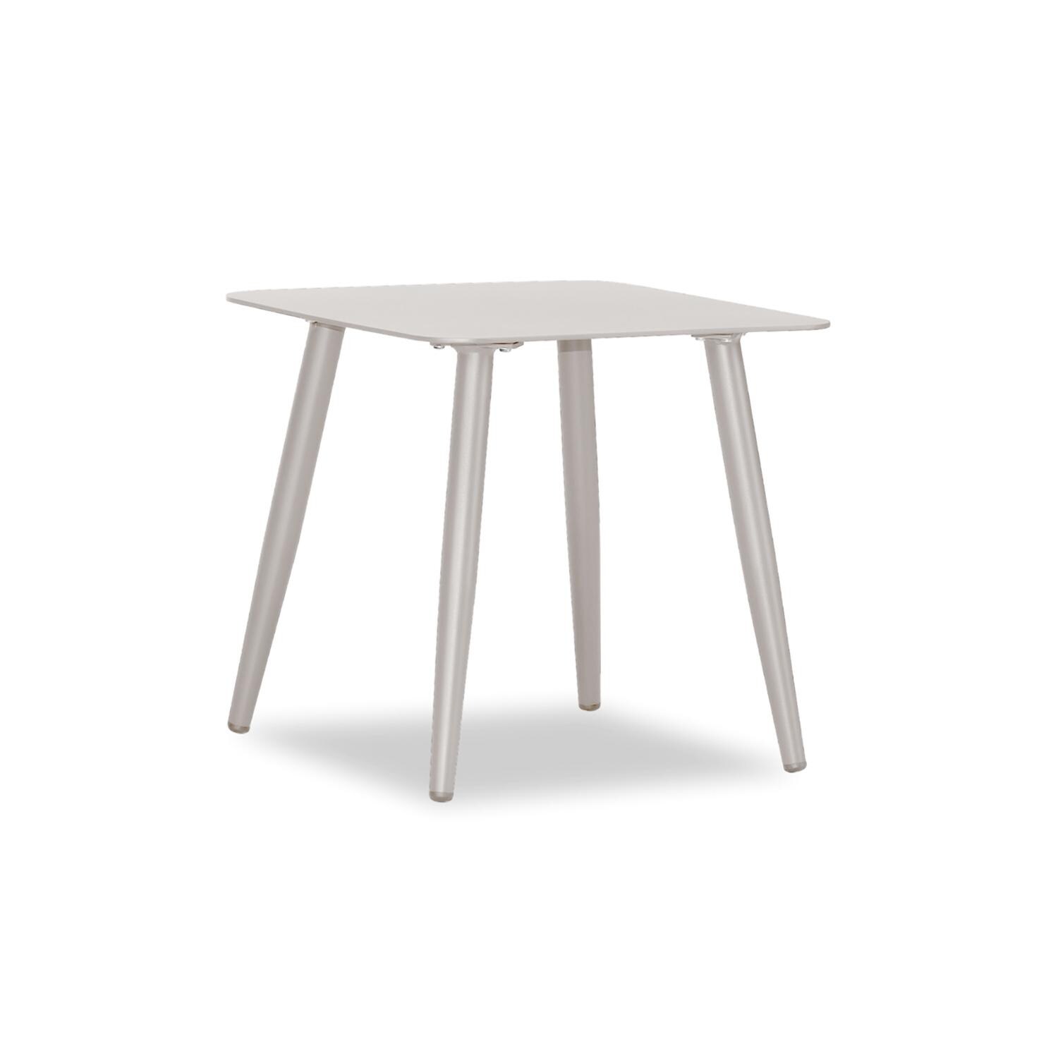 Lakeview Midnight Cove 19 3/4 Inch Urban Stone Aluminum End Table - Angled - White Background thumbnail