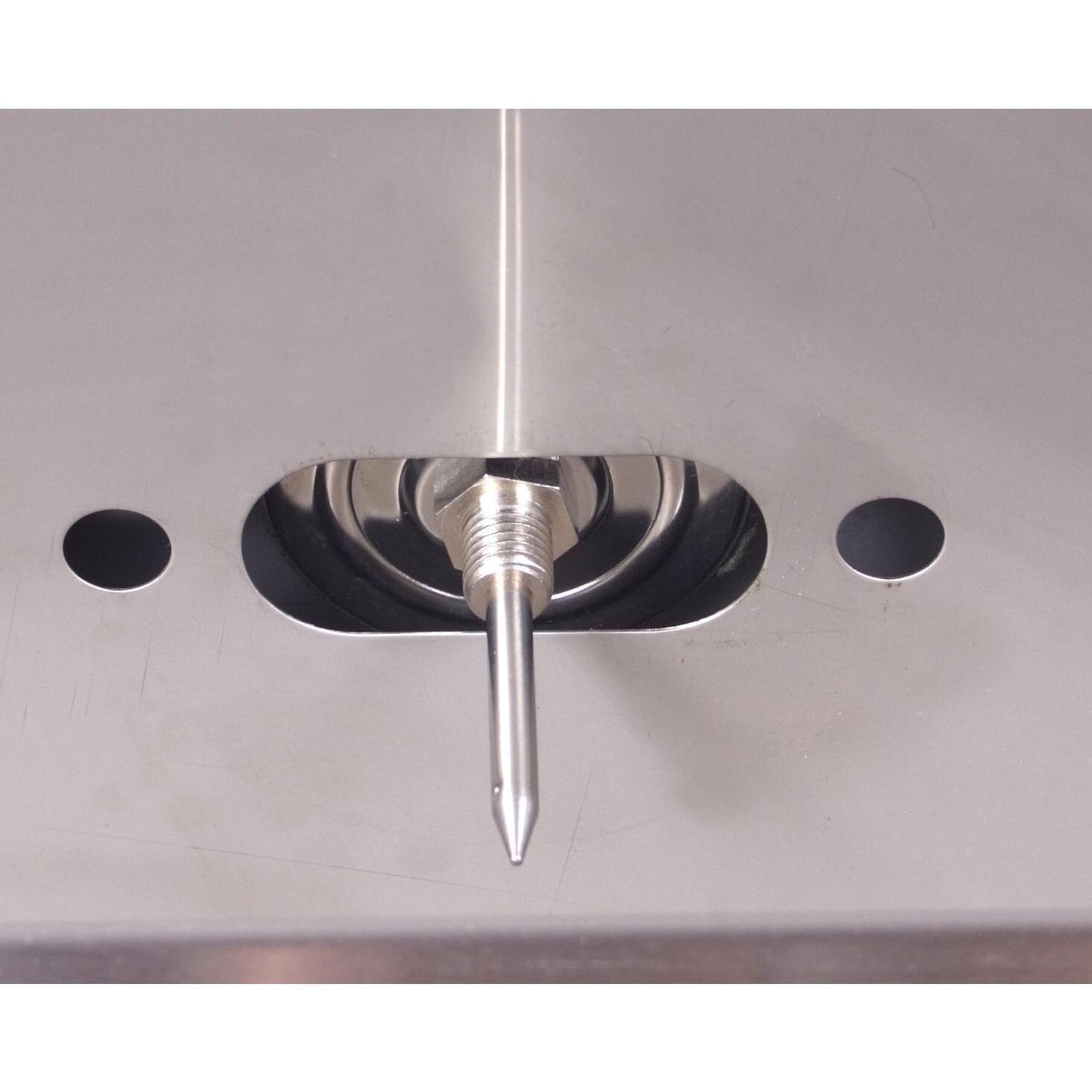 Cal Flame 5 Burner Convection Built In Gas Grill - Back view of Temperature Gauge thumbnail
