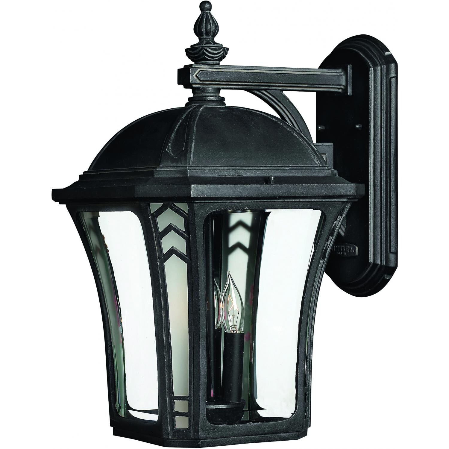 Hinkley Lighting Wabash 1335MB-LED 15W One Light LED Outdoor Wall Lantern - Museum Black thumbnail