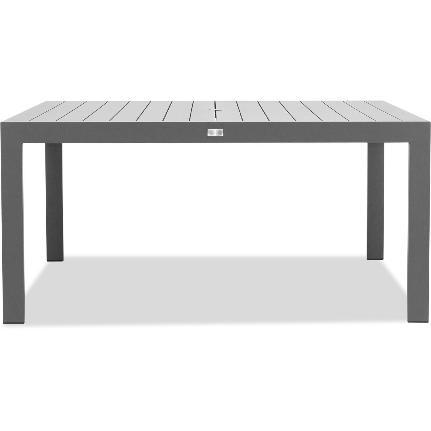 Spring Bay 8 Seat Square Dining Set in Slate - Table - White Background thumbnail