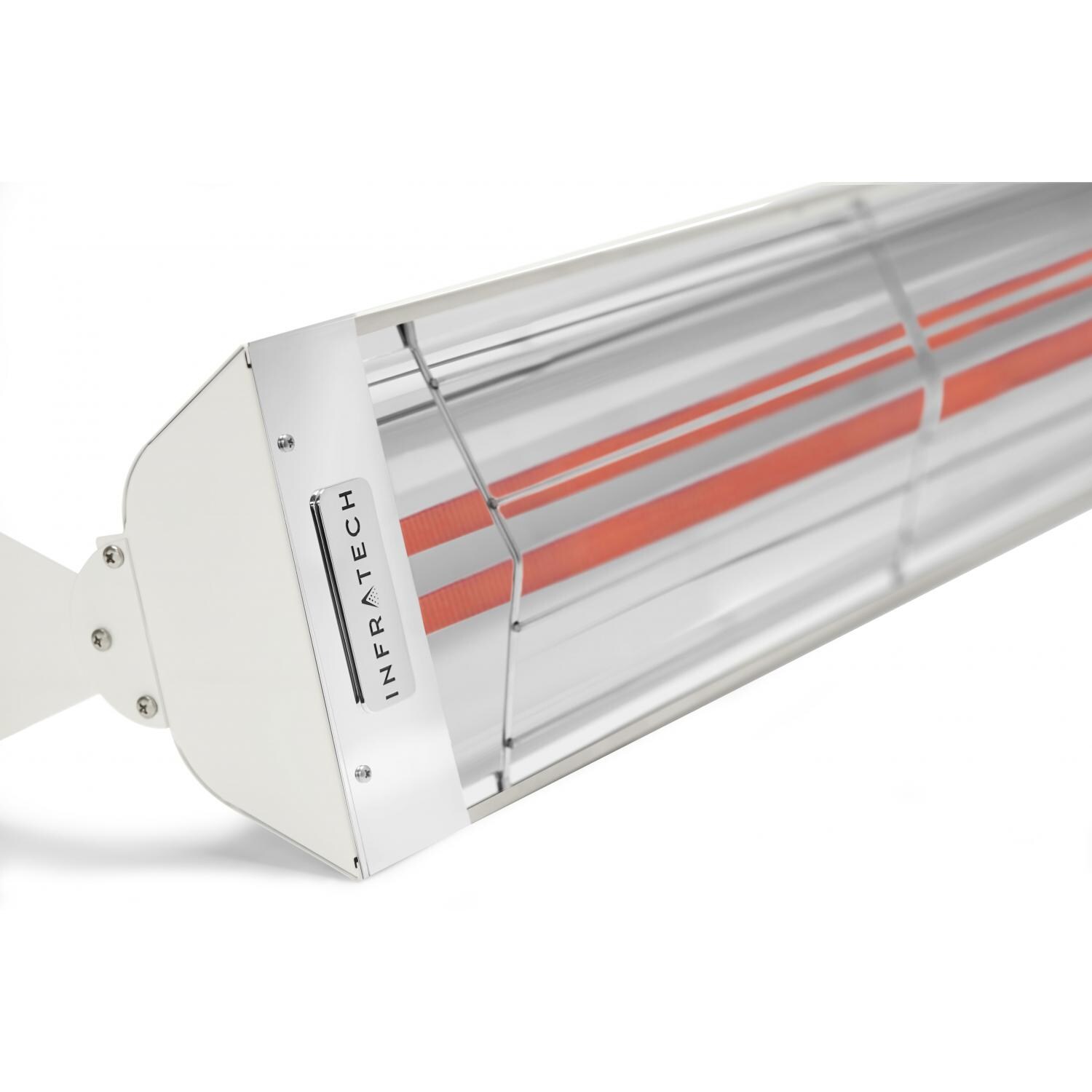 Infratech WD-Series 39-Inch 5000W Dual Element Electric Infrared Patio Heater - 240V - White - WD5024SS-WH