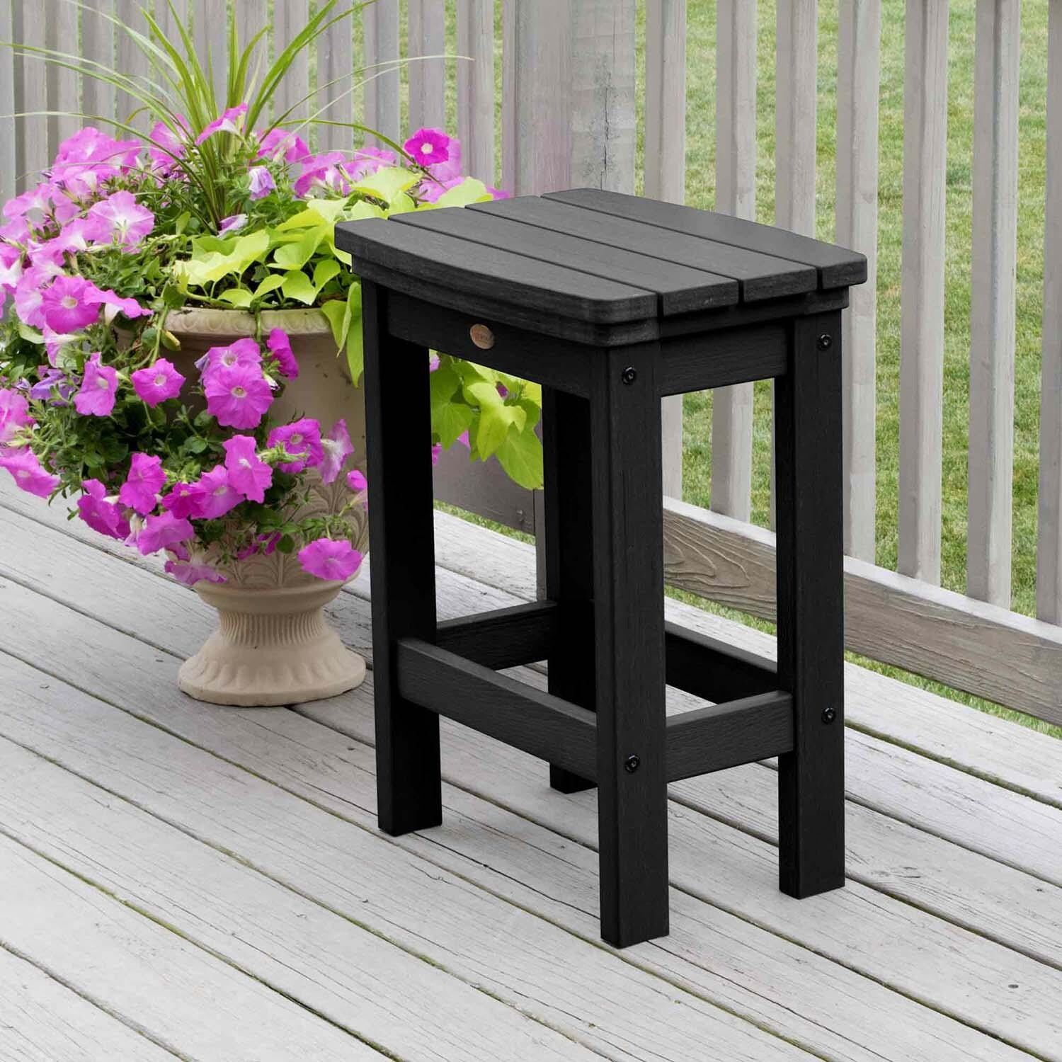 Hart Lane 6 Pc Recycled Plastic Counter Height Dining Stool in Black By Lakeview - Lifestyle thumbnail