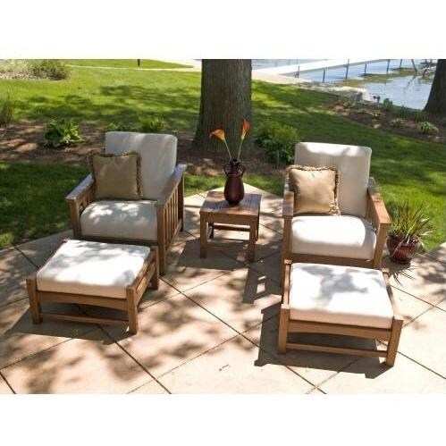 PolyWood Recycled Plastic Wood Patio Lounge Set 5 Piece BBQGuys