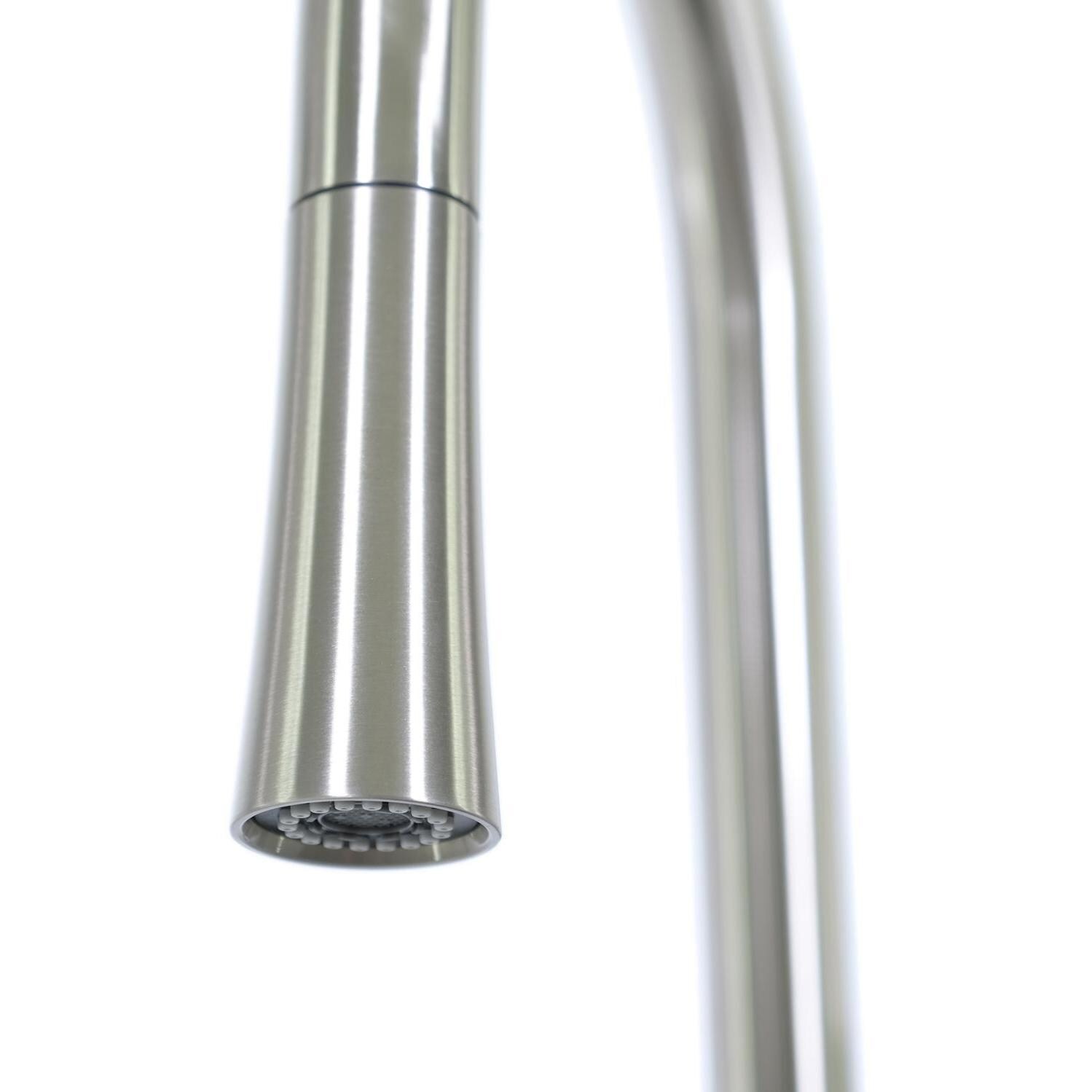 BBQGuys Signature - BBQ-SM2318-18G + BBQ-N88421N1-BN - 23 X 18 Undermount Sink W/ Pull Down Faucet & Strainer - Sprayer Nozzle thumbnail