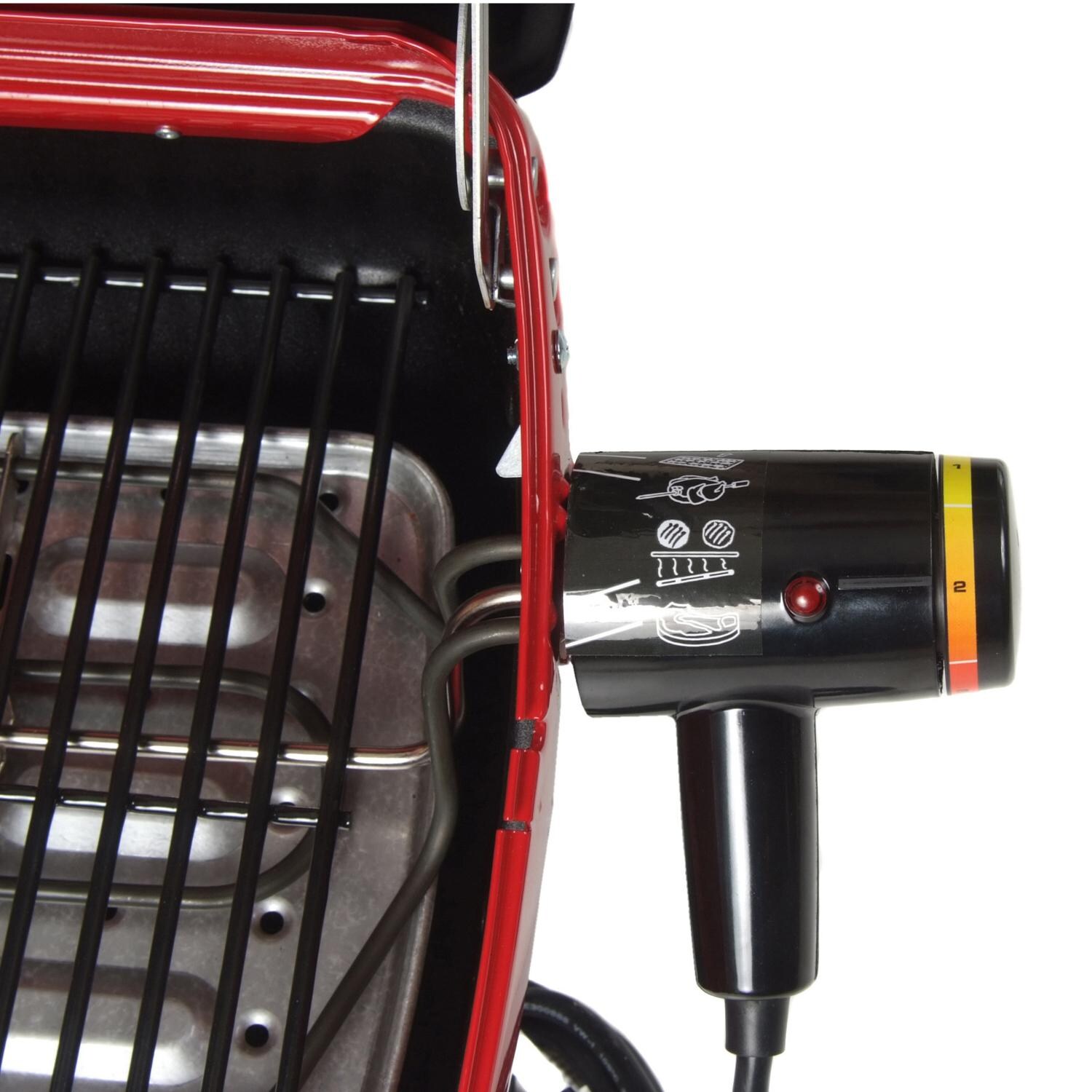 Americana by Meco Electric Grill With Fold Down Side Tables - Controls thumbnail