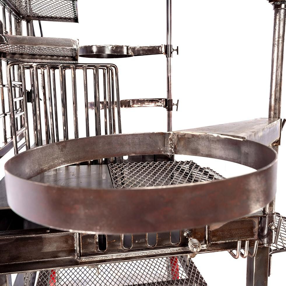 Texas Original Pits LFT-LOADED Laredo Loaded Live Fire Table - Adjustable Grill thumbnail