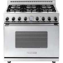 Tecnogas Superiore 36-Inch NEXT Classic Natural Gas Range With 6 Burners - Stainless Steel - RN361GCS-S image