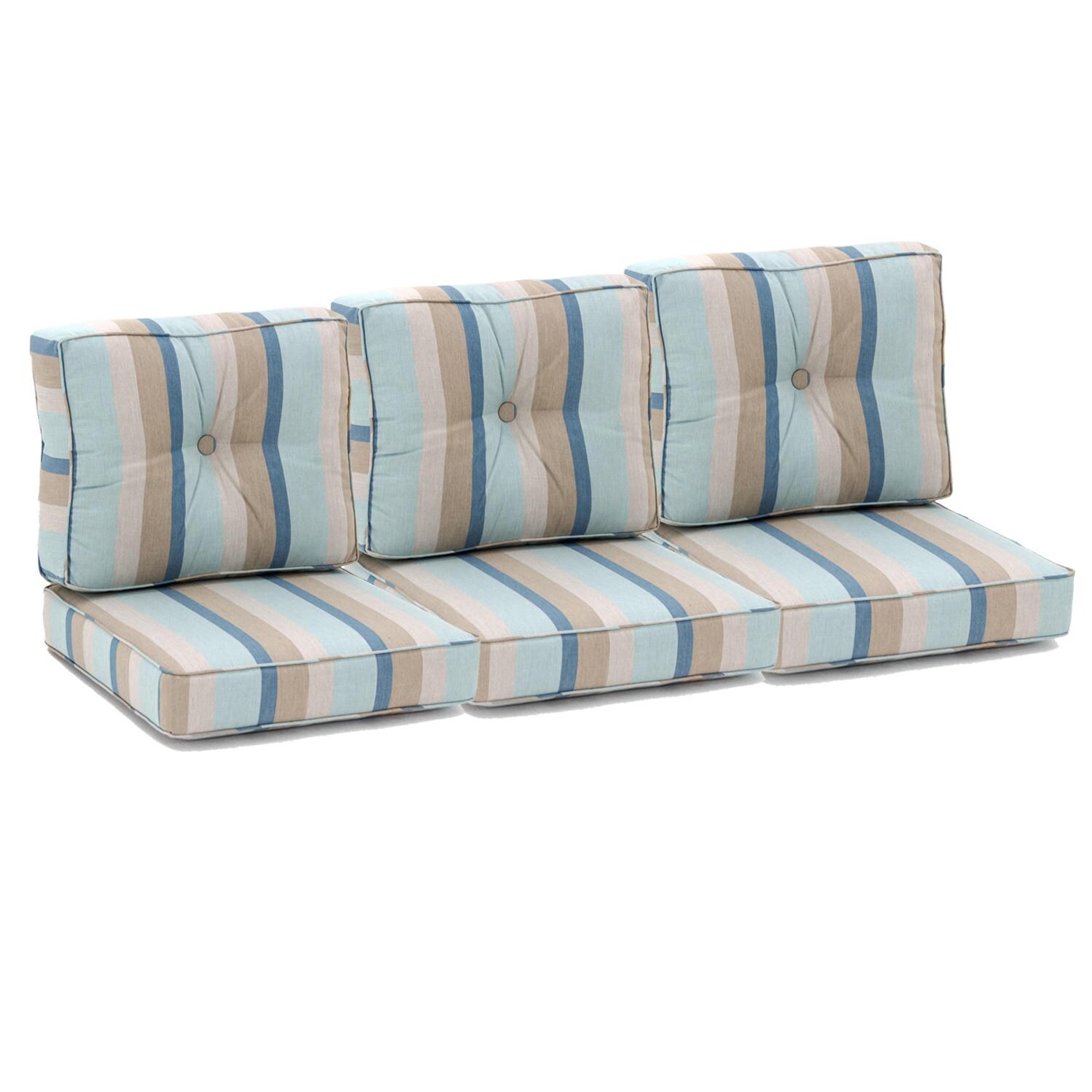 Audubon 6 Piece LDF-207 Sofa Cushion Set - Sunbrella Gateway Mist thumbnail