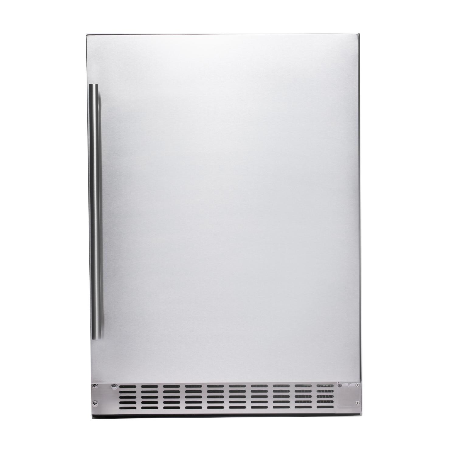Azure - A224R-S - 2.0 24-Inch 5.6 Cu. Ft. Compact Refrigerator - Stainless Steel - Front View thumbnail