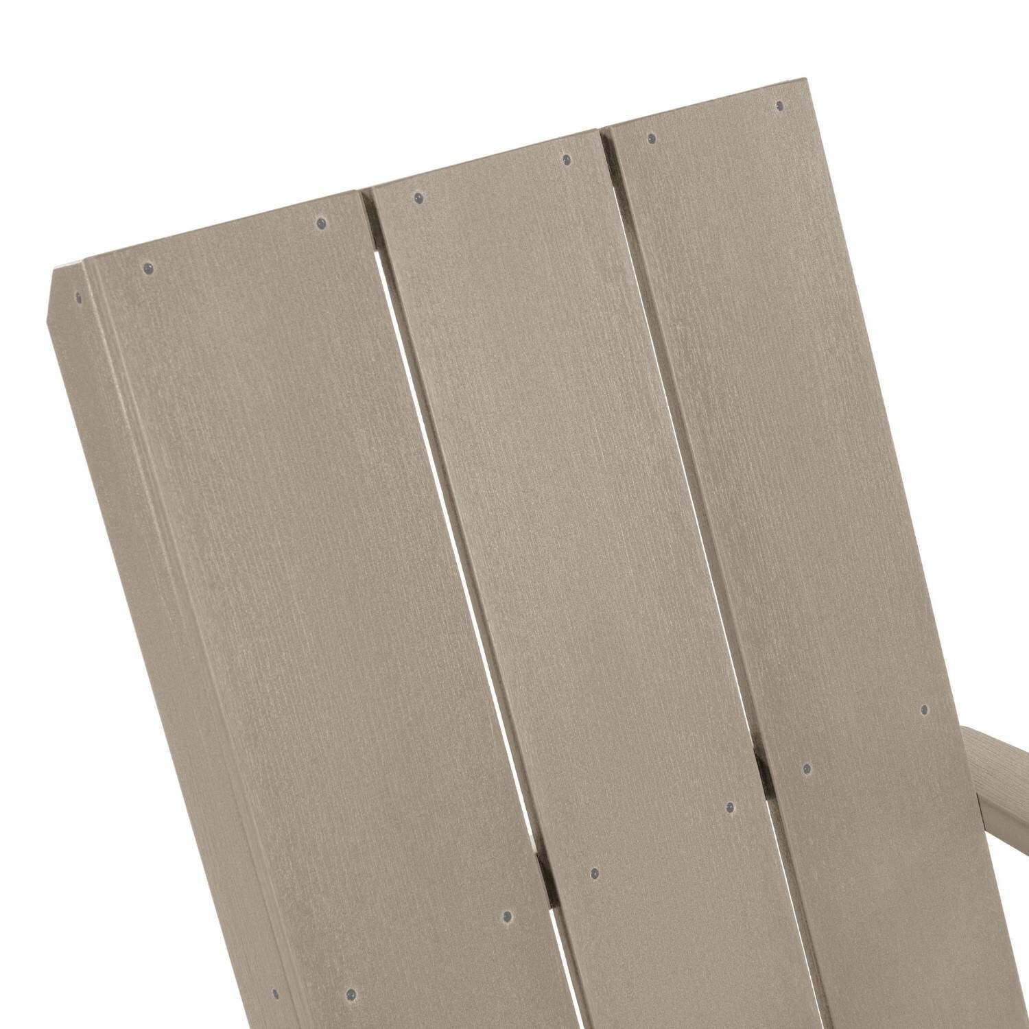 Lakeview Classical Cove Modern Adirondack Chair - Woodland Brown - Headrest thumbnail