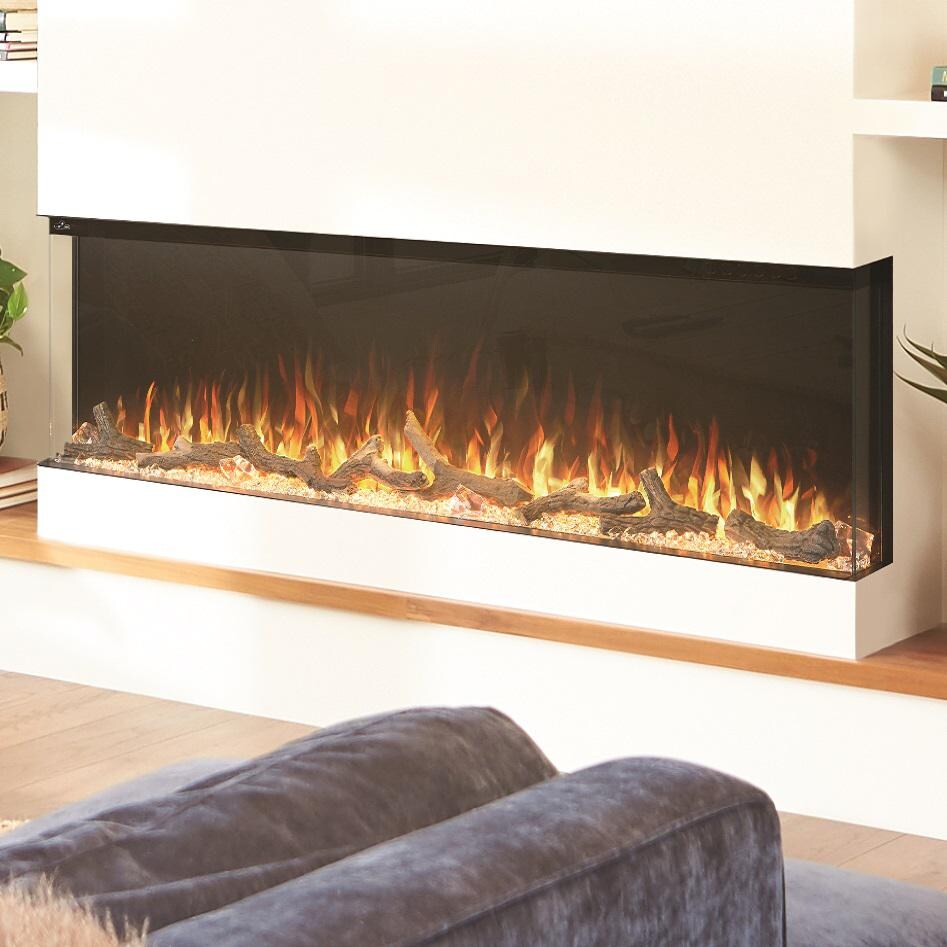 Napoleon NEFB60H-3SV 60-Inch Trivista 3-Sided Built-In Electric Fireplace - 3 Sided Installation thumbnail