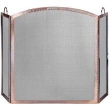 UniFlame 54-Inch 3 Fold Antique Copper Fireplace Screen With Handles - S-1307 image