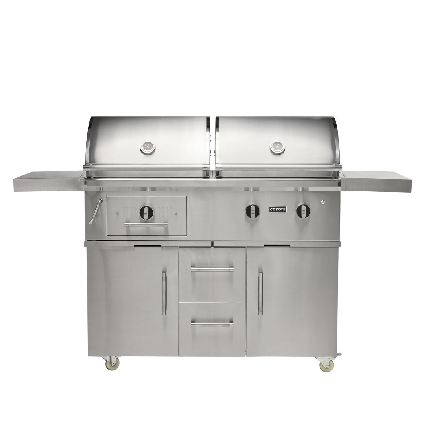 Coyote 50-in Natural Gas / Charcoal Grill