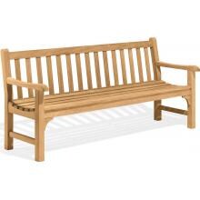 Essex 72 Inch Natural Shorea Patio Bench By Oxford Garden image